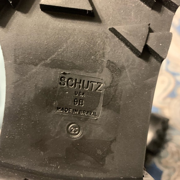 Schutz Patent Leather Combat Boots Sz 9 - Picture 9 of 9